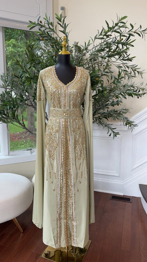 Sage Royale Golden Detailing Kuftan