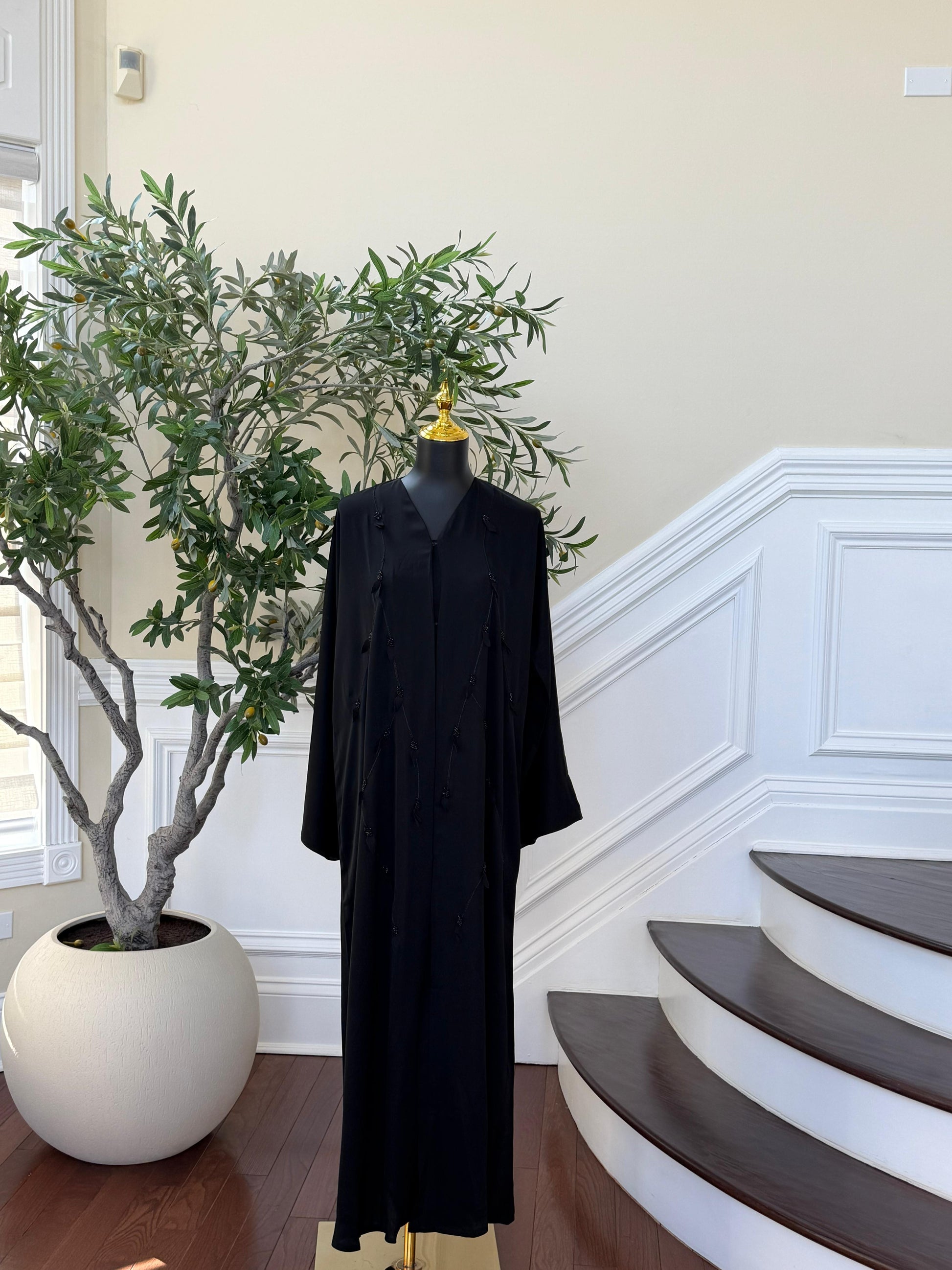 Qamar Nights Pearl Abaya