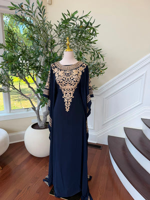 Navy Elegance Charm Dress