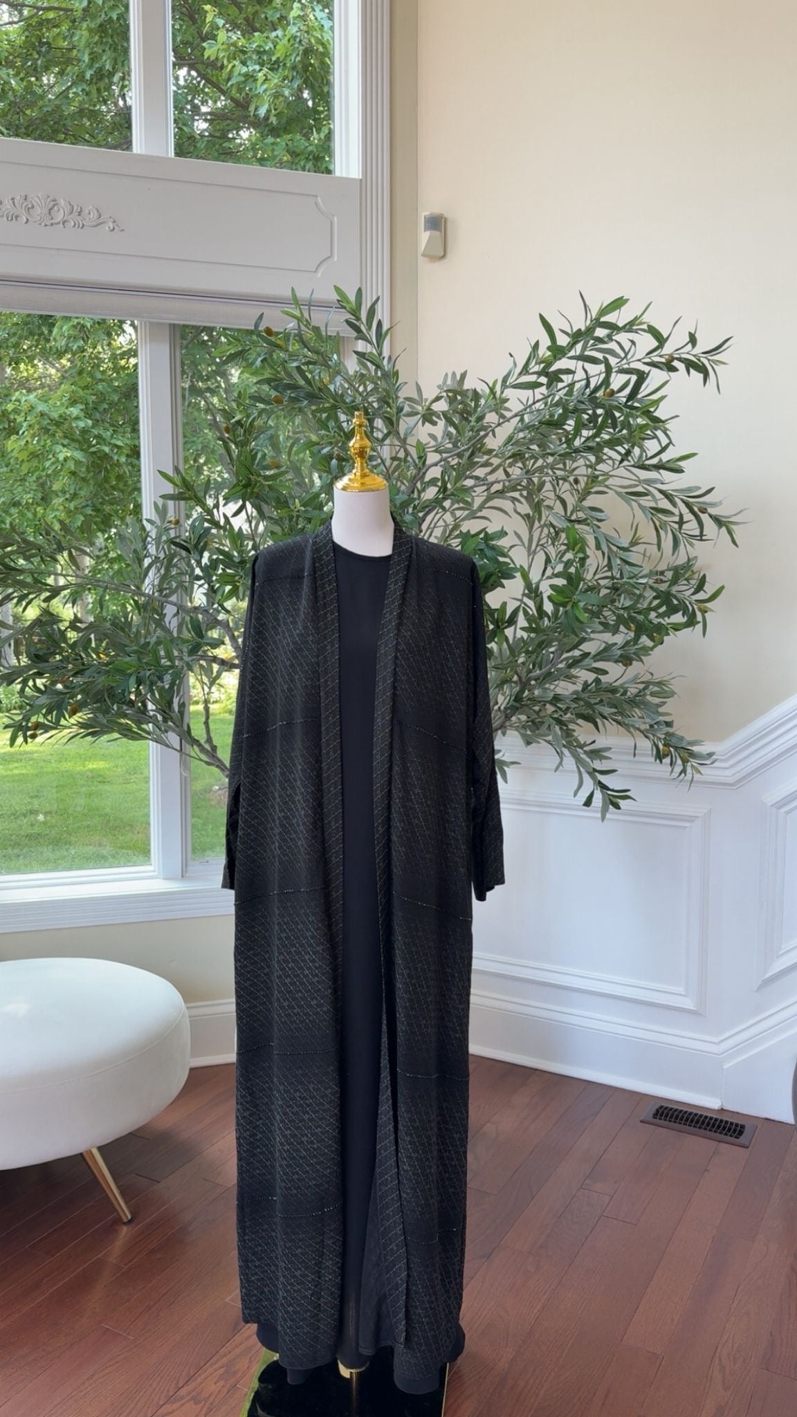 Black Diamond Open Luxe Abaya