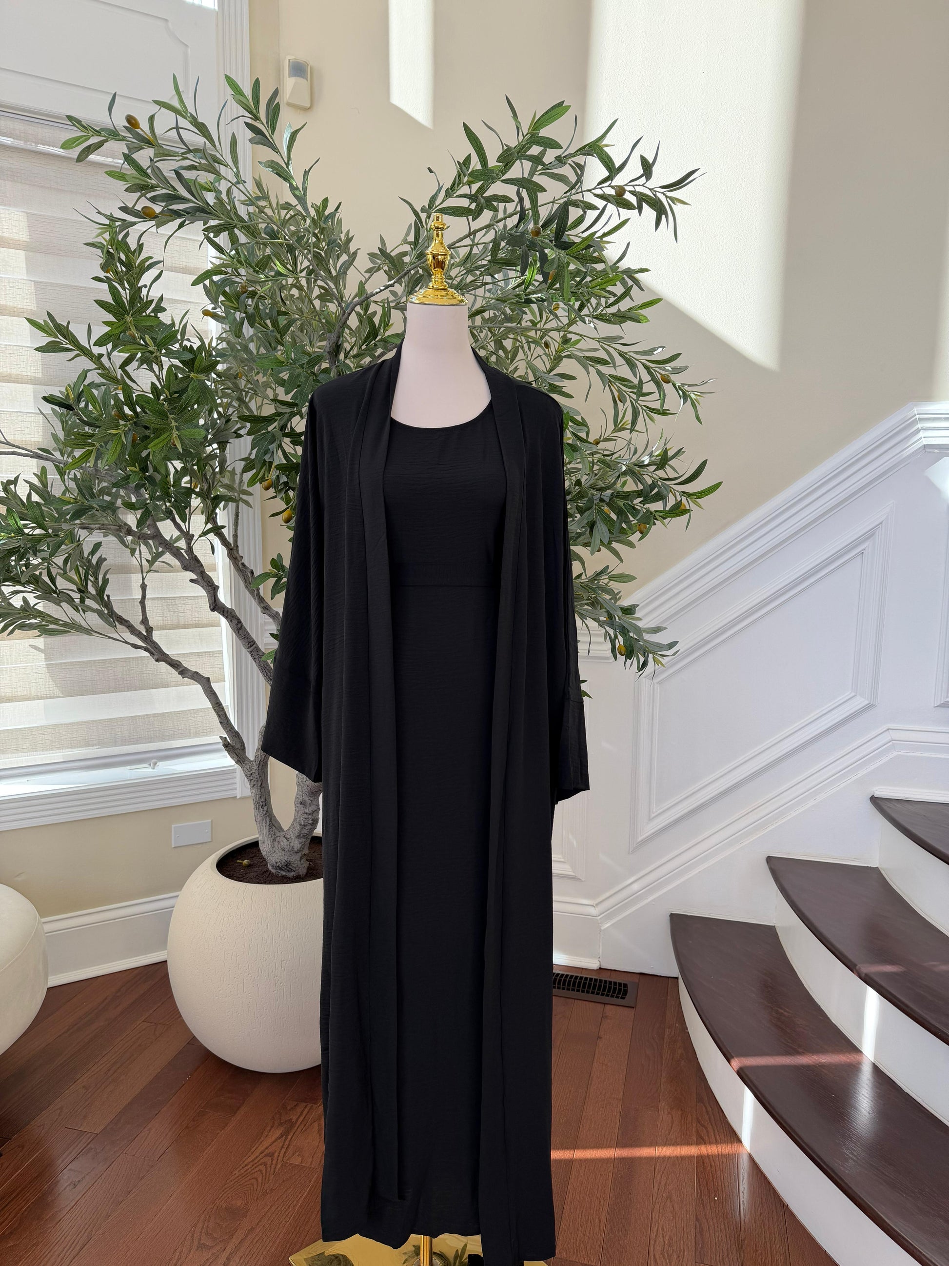 Elegant Two Piece Abaya Set