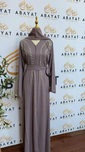 Elegant Lavender Abaya