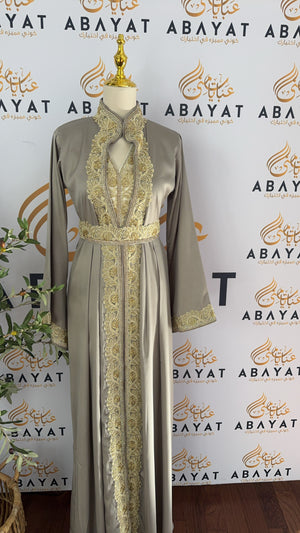 Elegant Grey Grey Kuftan