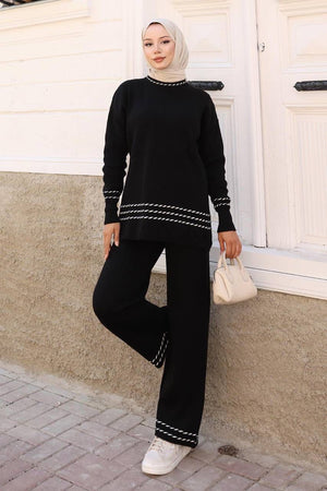 Elegant Two Piece Crewneck Set #6151
