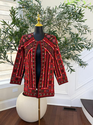 Red Royale Tatreez Heritage Jacket