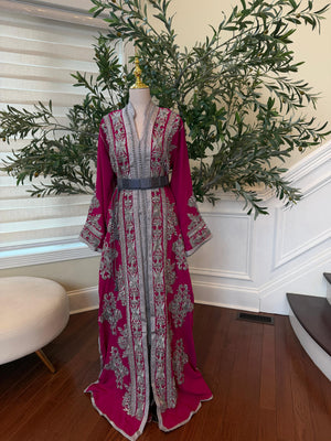 Royal Pink Silver Kuftan Essence