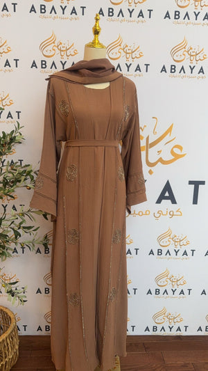 Charming Dusty Rose Pink Abaya