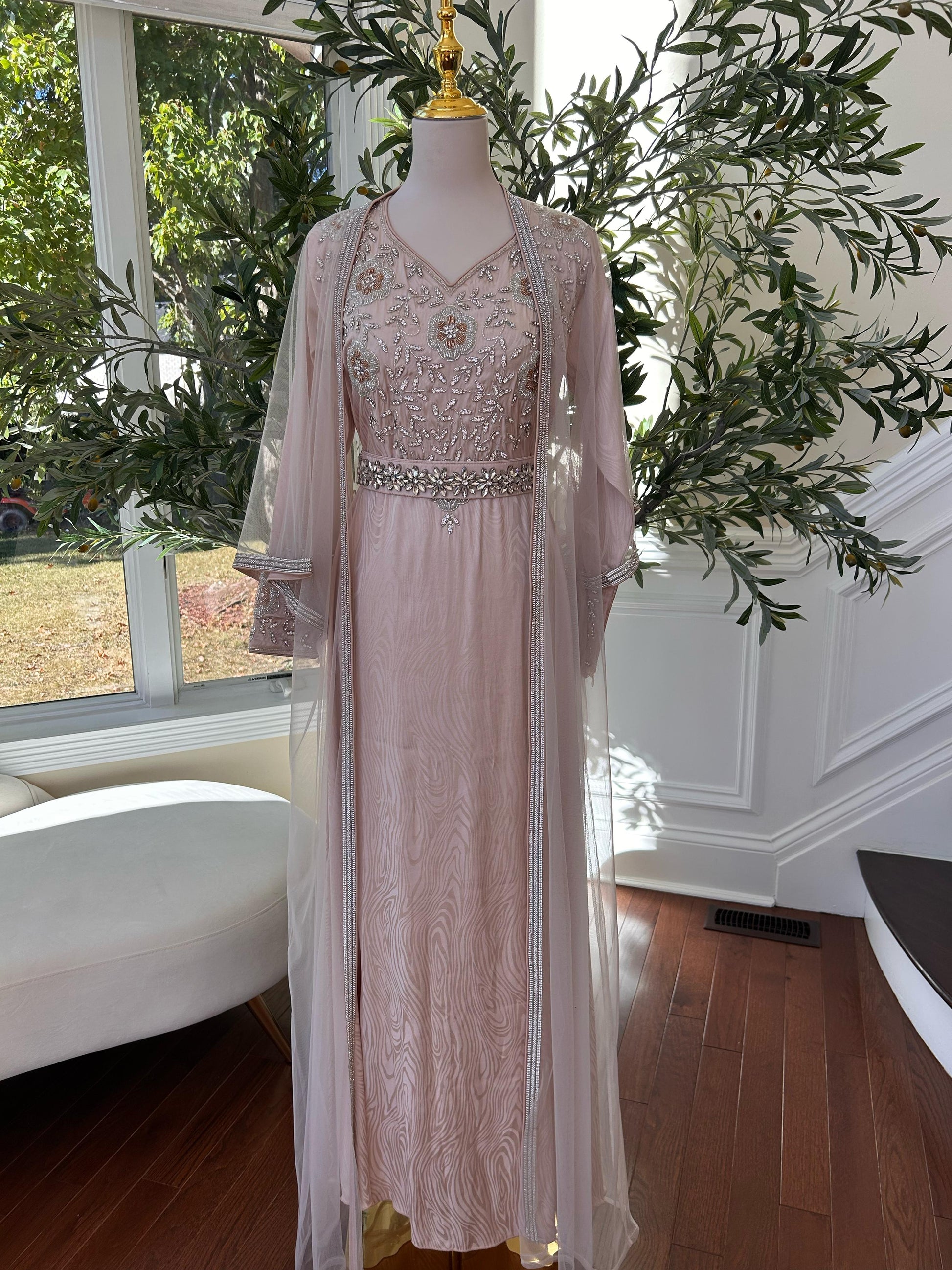 Majestic Blush Pearl Kaftan