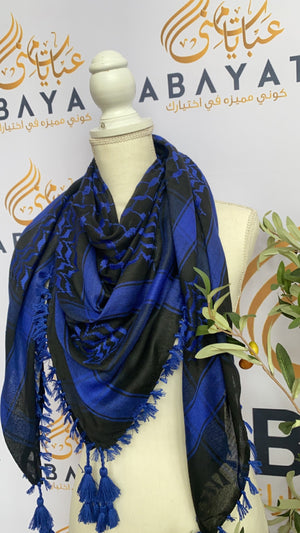 Black and Blue Kuffiyeh