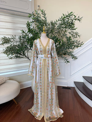 White Embroidery Royale Kuftan