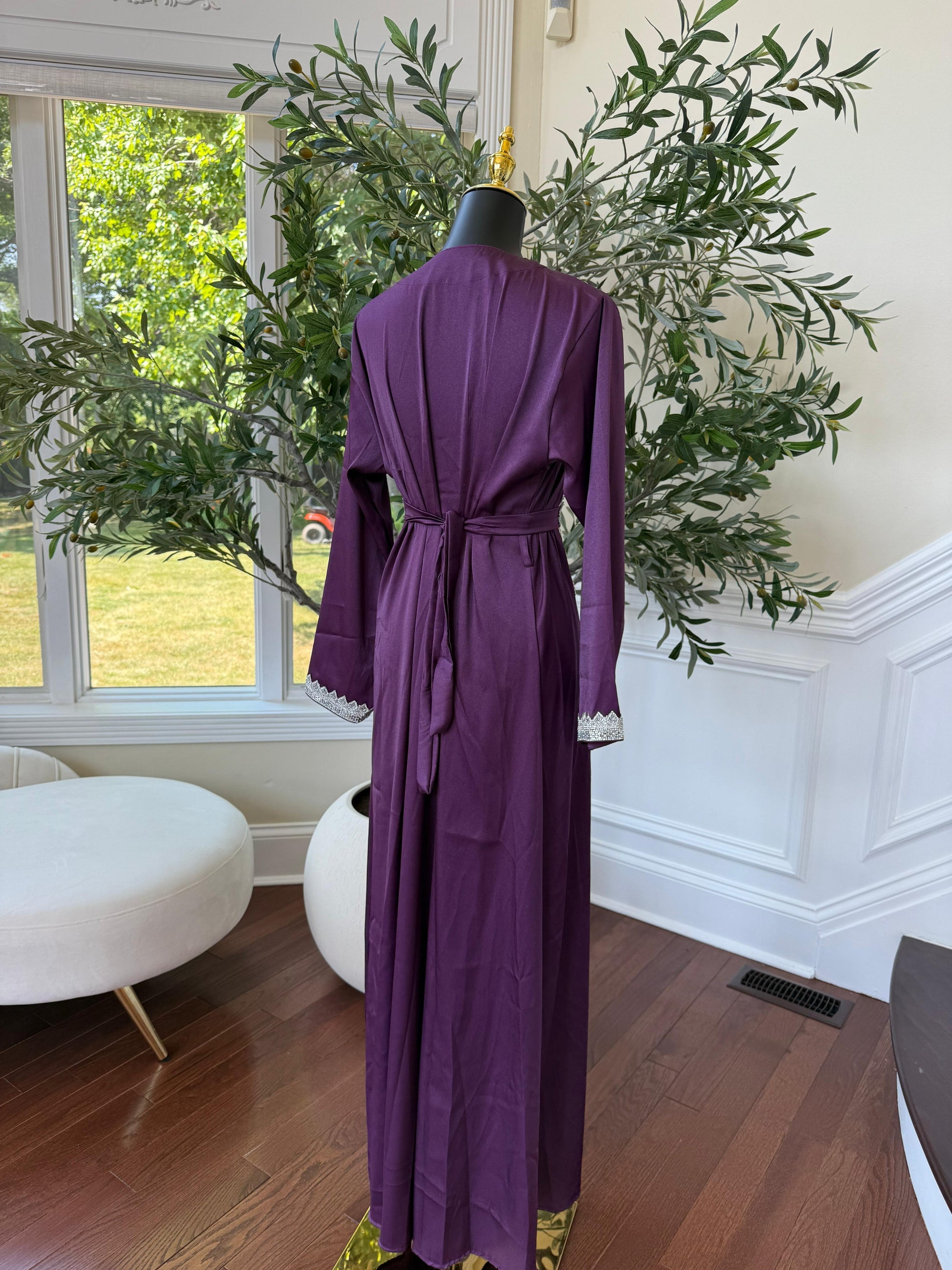 Elegant Purple Kuftan
