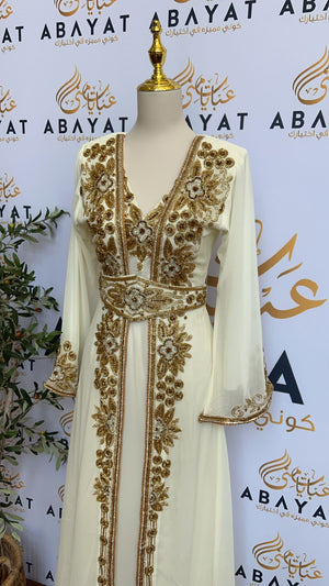 Golden Luxury White Kuftan