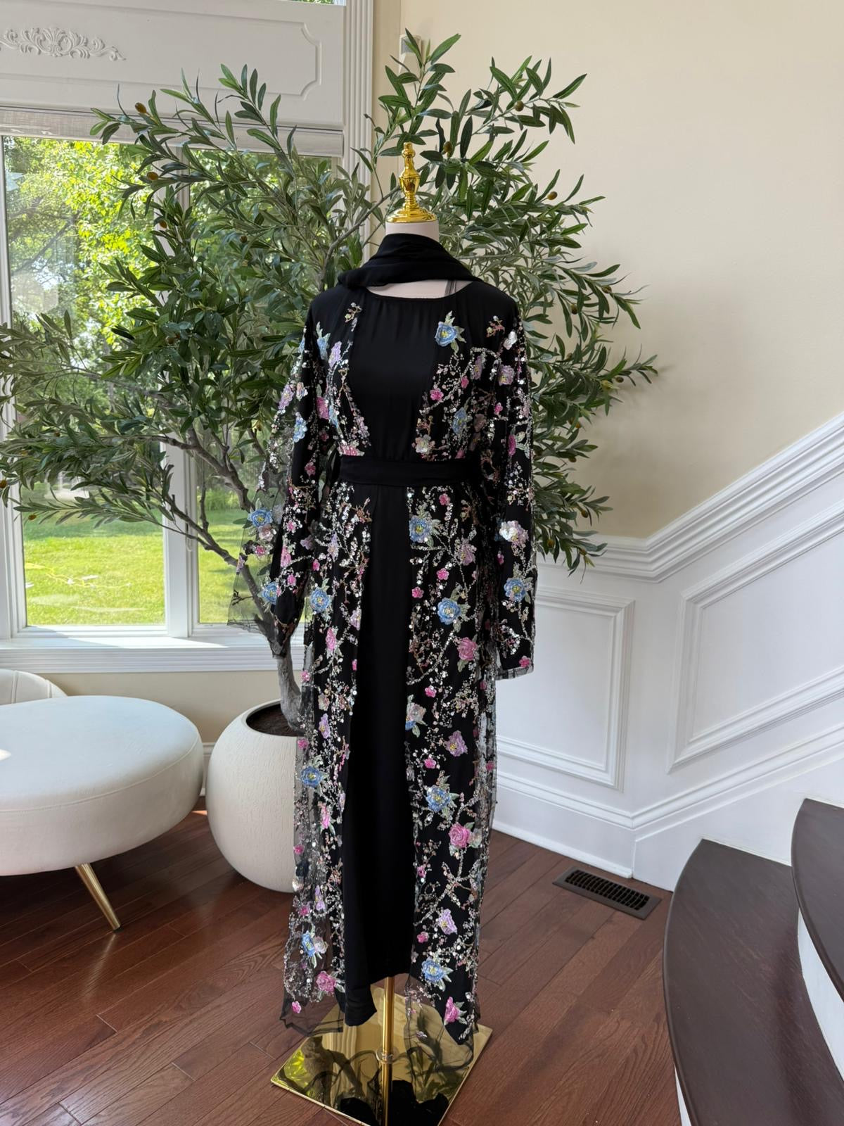 Twilight Bloom Abaya