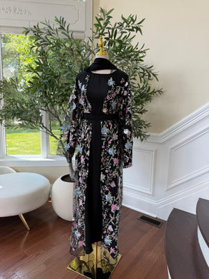 Twilight Bloom Abaya