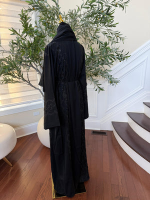Black Etheral Embellished Abaya