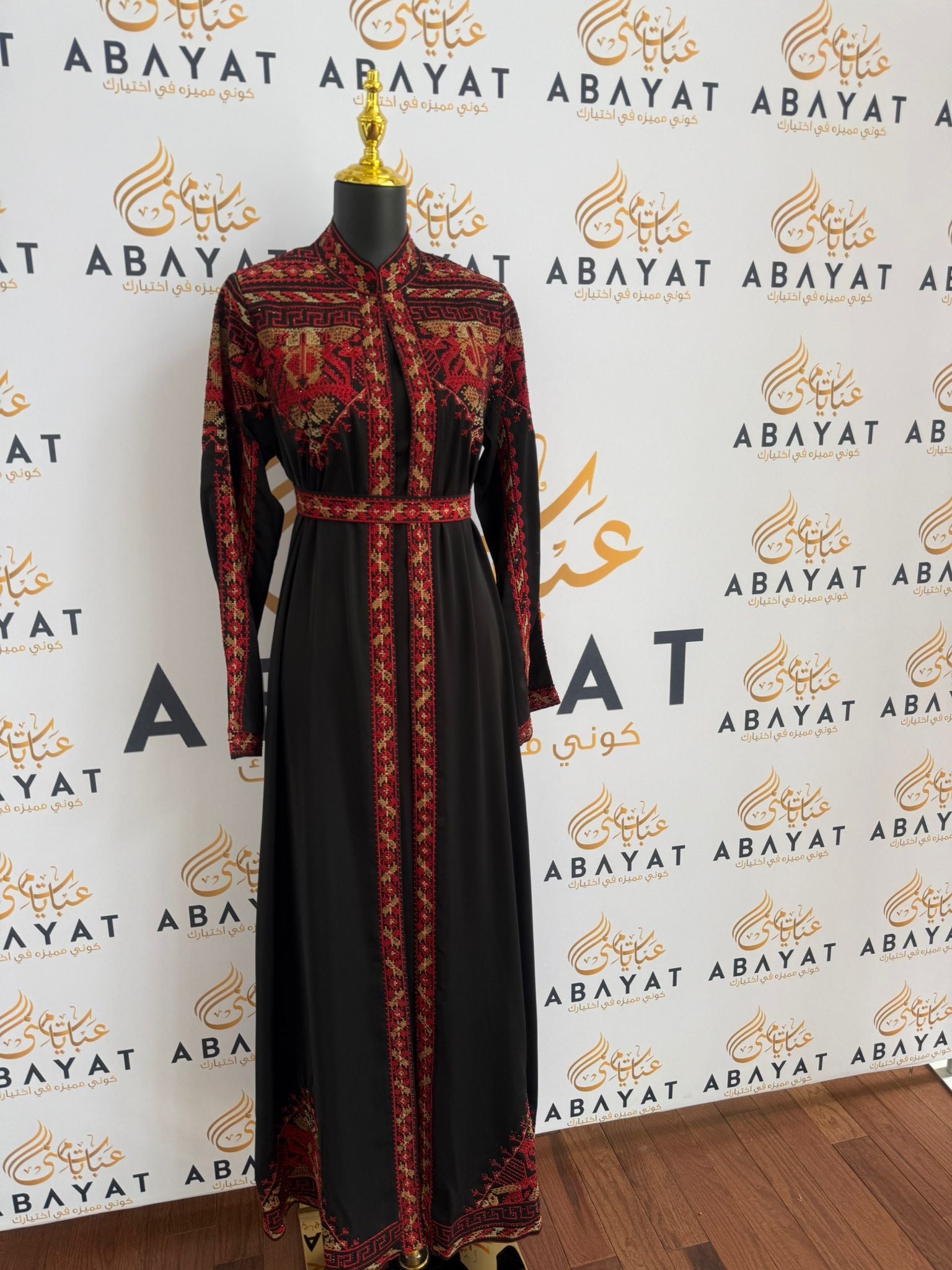 Elegant Black Tatreez Dress