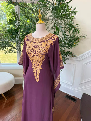 Purple Rose Golden Dress
