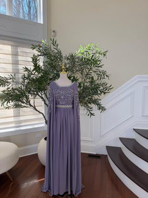 Lavender Drape Elegance Kuftan