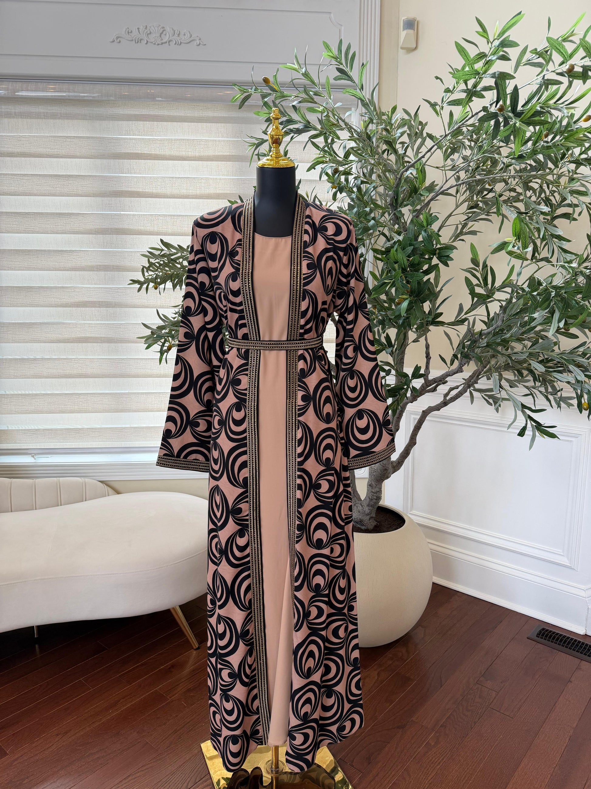 Midnight Dune Two-Piece Abaya