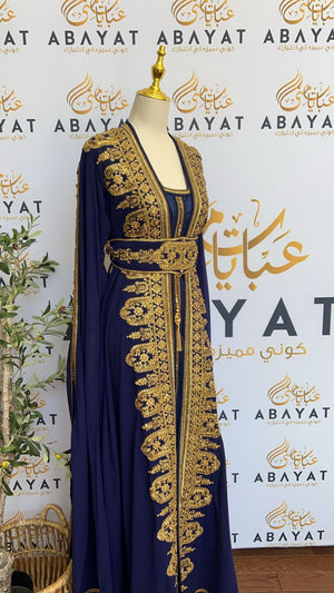 Golden Blue Kuftan