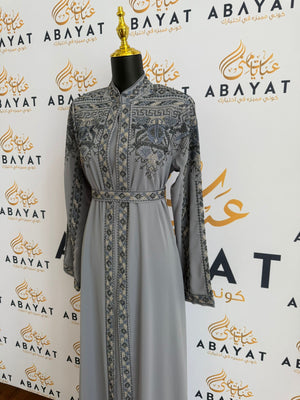 Elegant Blue Tatreez Dress