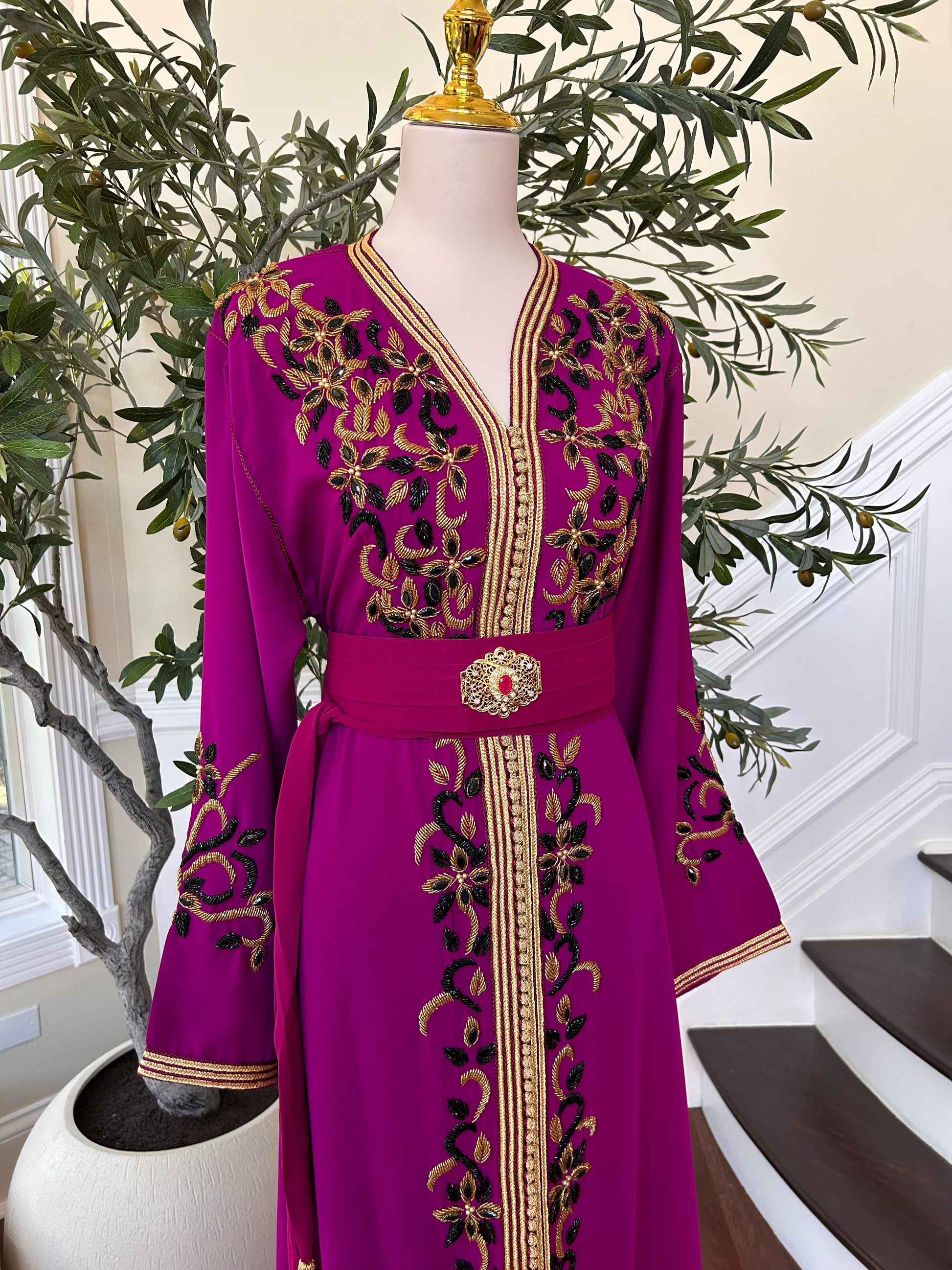 Hot Pink Royale Majestic Kuftan