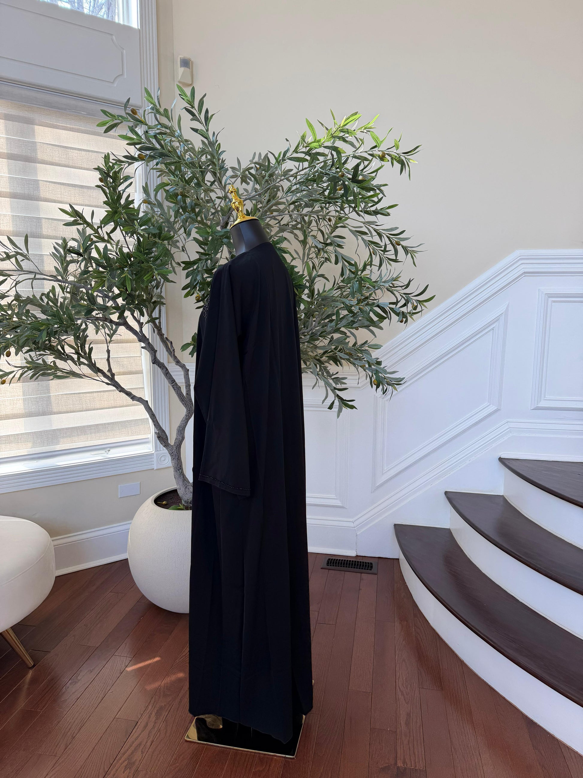 Ethereal Elegance Black Ramadan Abaya