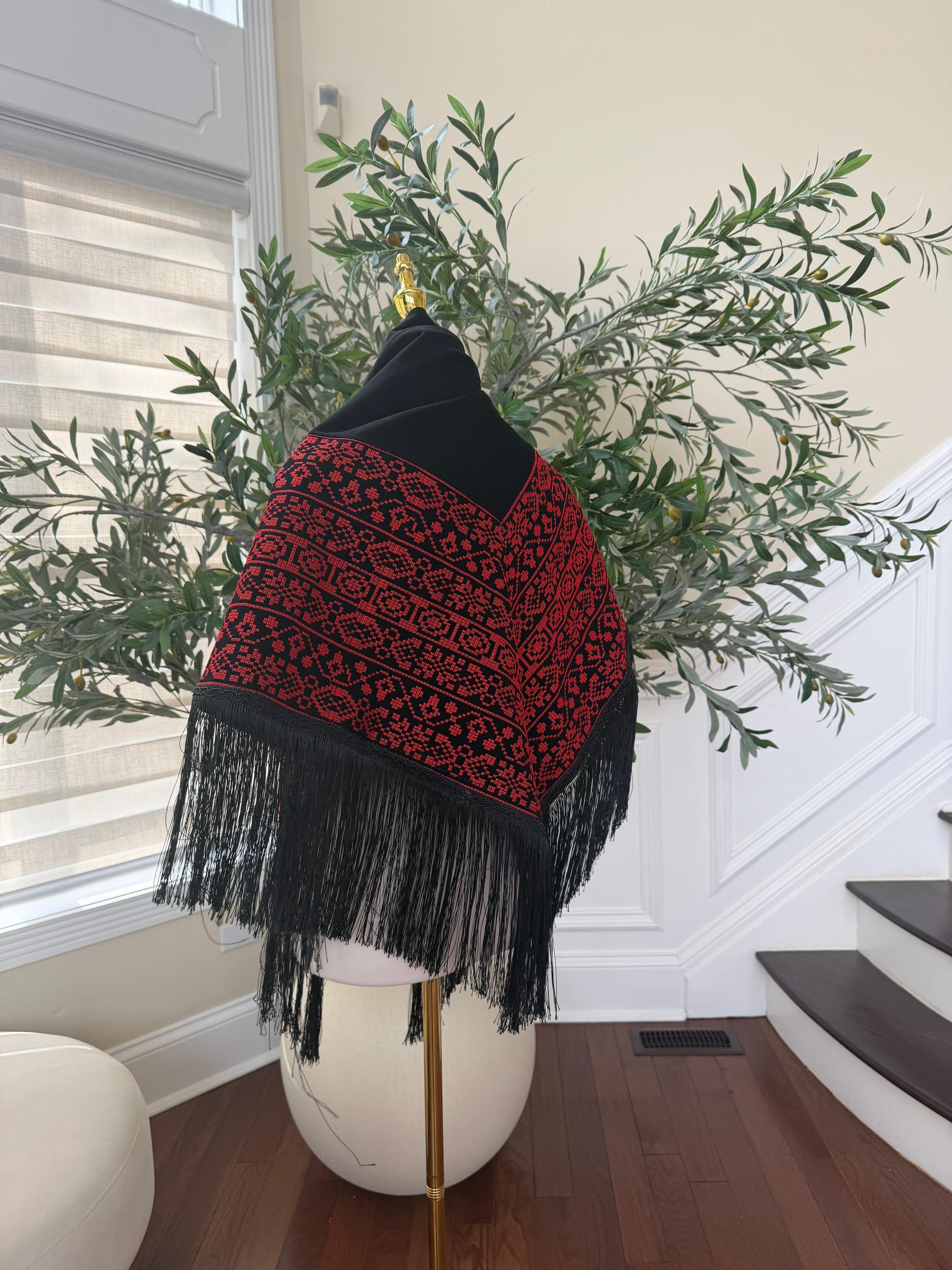 Embroidery Tatreez Black Shal