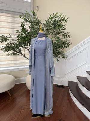 Blue Spark Crystal Abaya
