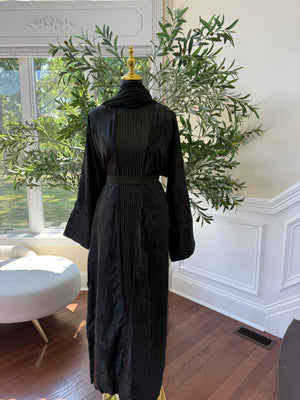 Deep Olive Blossom Abaya