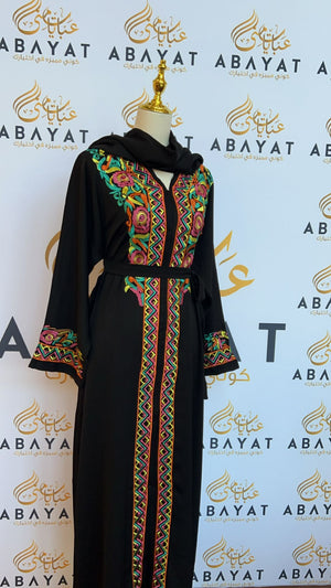 Elegant Black Abaya -00211