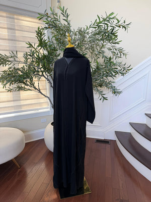 Shadow Crescent Black Abaya