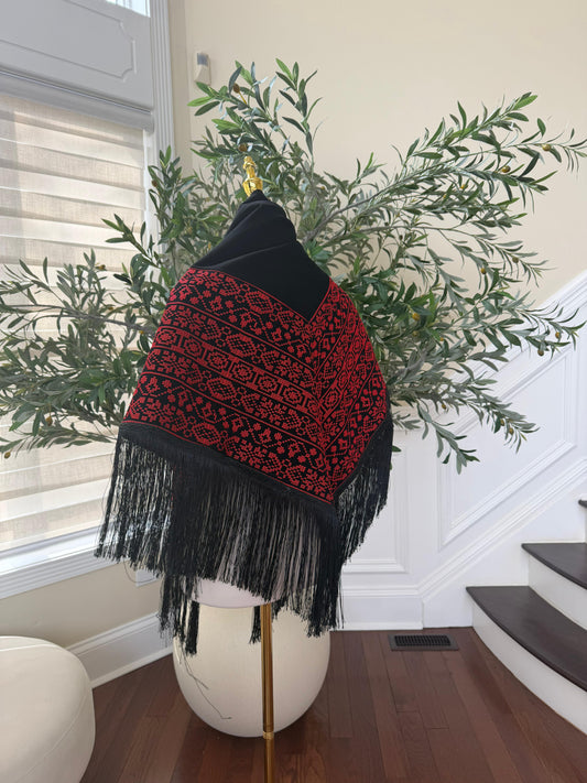 Embroidery Tatreez Black Shal