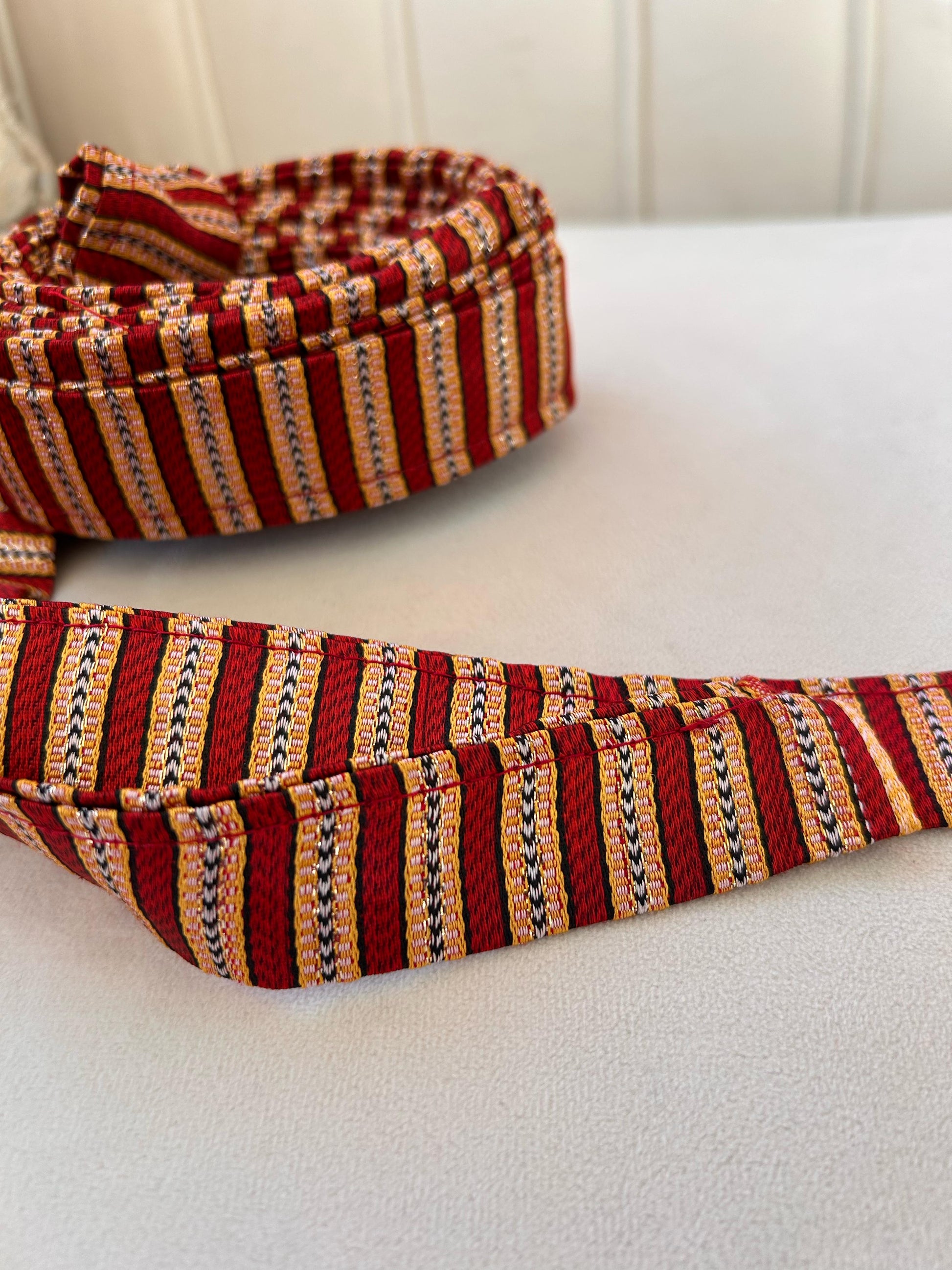 Gold & Red Siti Cashmere Belt