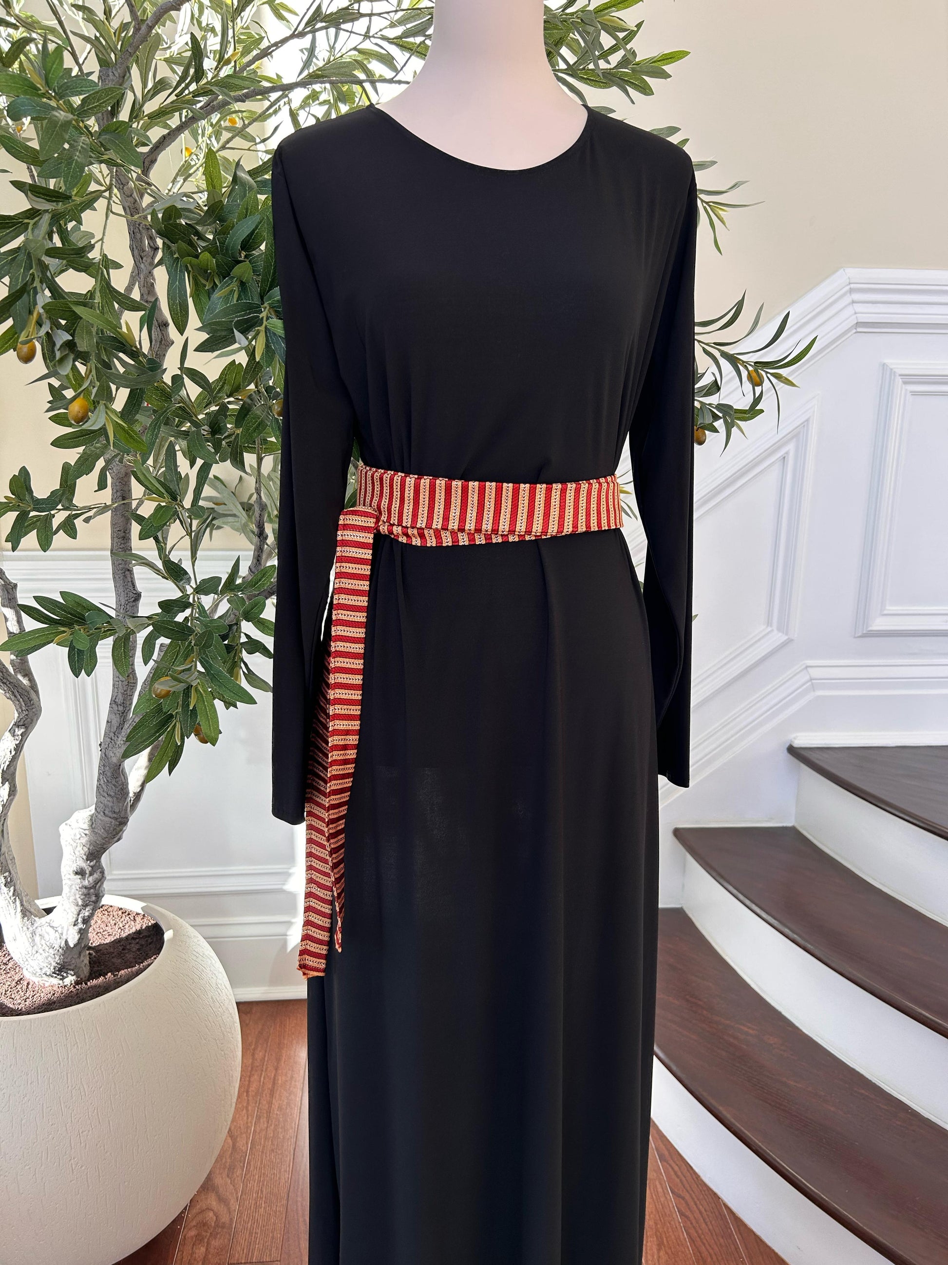 Gold & Red Siti Cashmere Belt