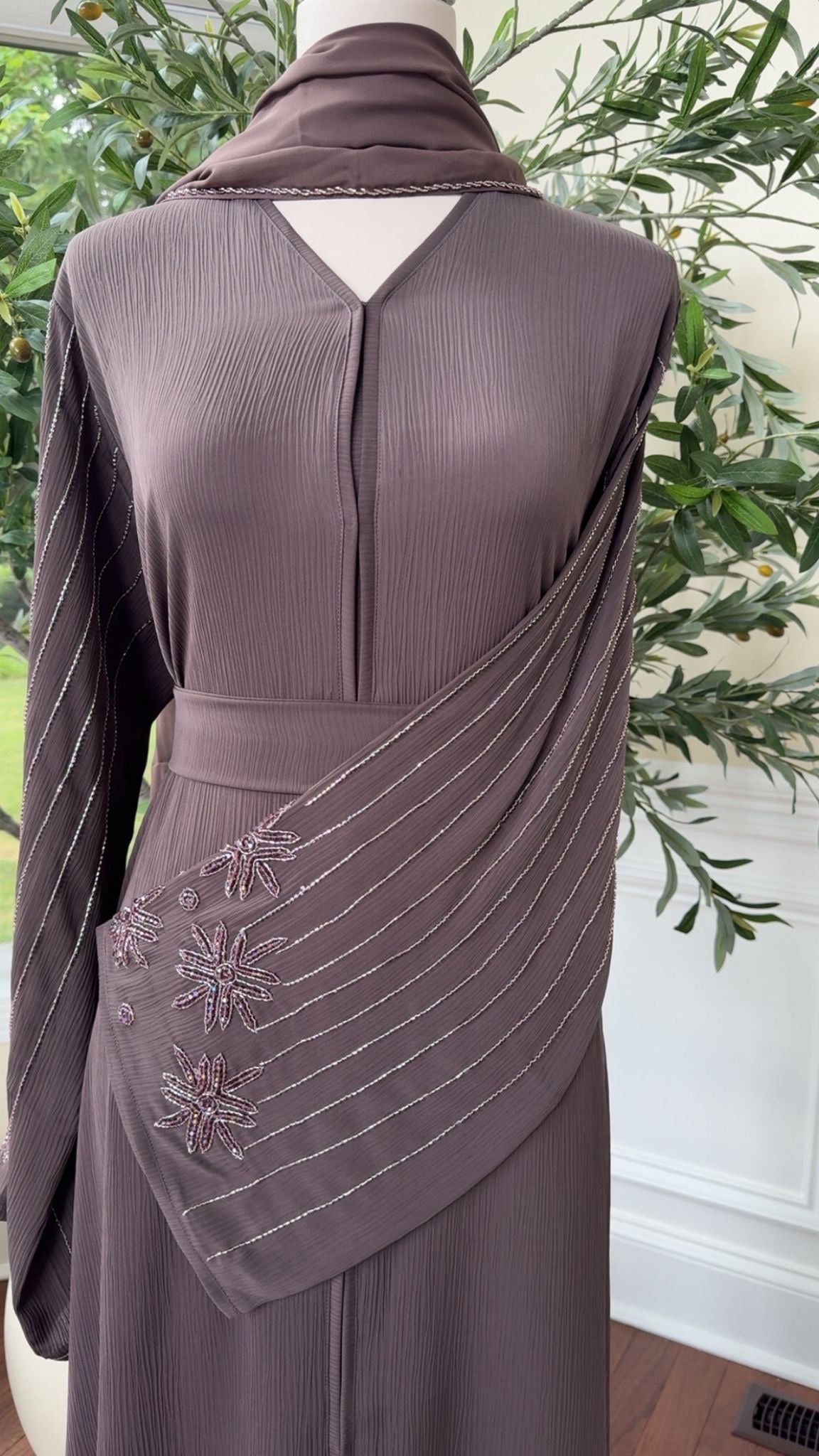 Purple Luxe Abaya