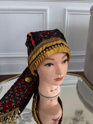 Traditional Beaded Coin Head Piece