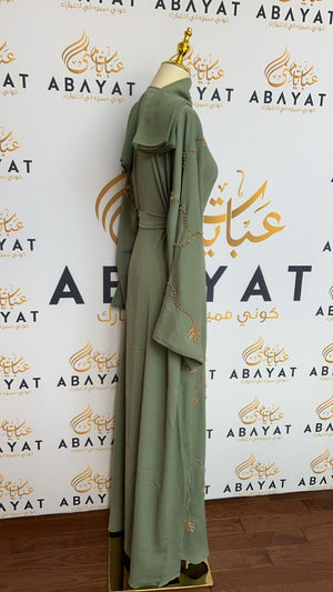 The Green Golden Charm Abaya#336