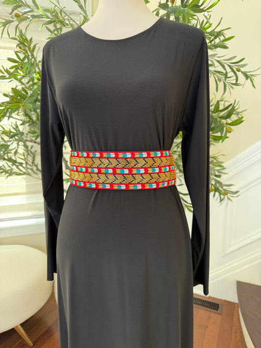 Sabal Kharaz Tatreez Thobe Belt