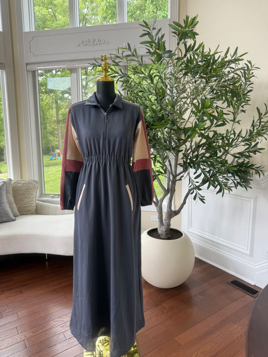 Elegant Grey Comfort Abaya