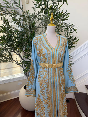 Baby Blue Royale Elegance Kuftan