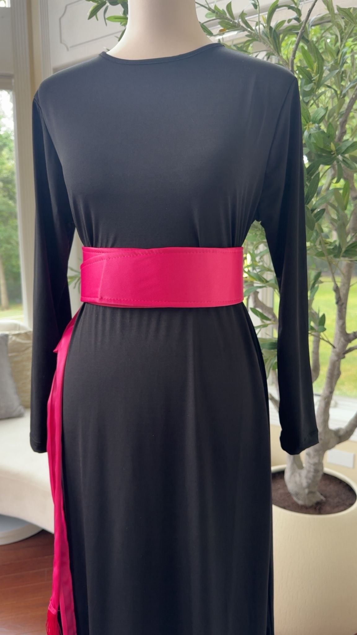 Pink Satin Belt