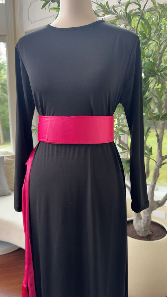 Pink Satin Belt