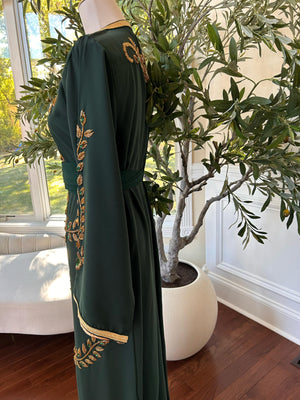 Green Vine Majestic Golden Kuftan