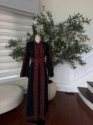 Black Embroidery Tatreez Heritage Thobe