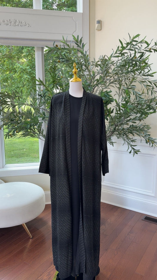 Black Diamond Open Luxe Abaya