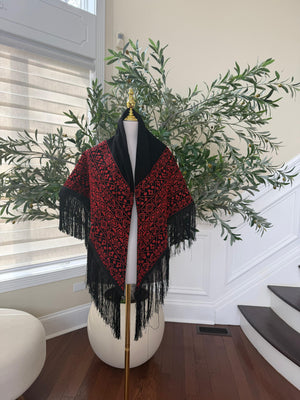 Embroidery Tatreez Black Shal
