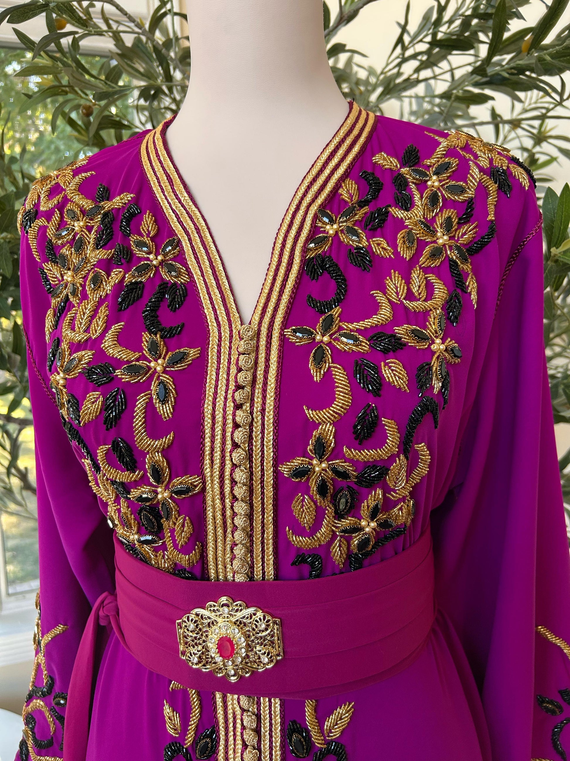 Hot Pink Royale Majestic Kuftan