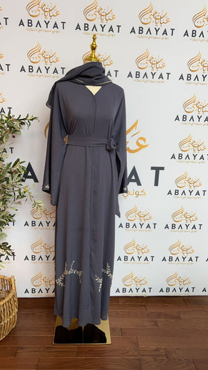 Elegant Indigo Blue Abaya