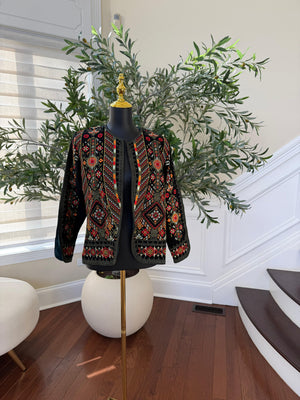 Heritage Luxe Green Embroidery Jacket